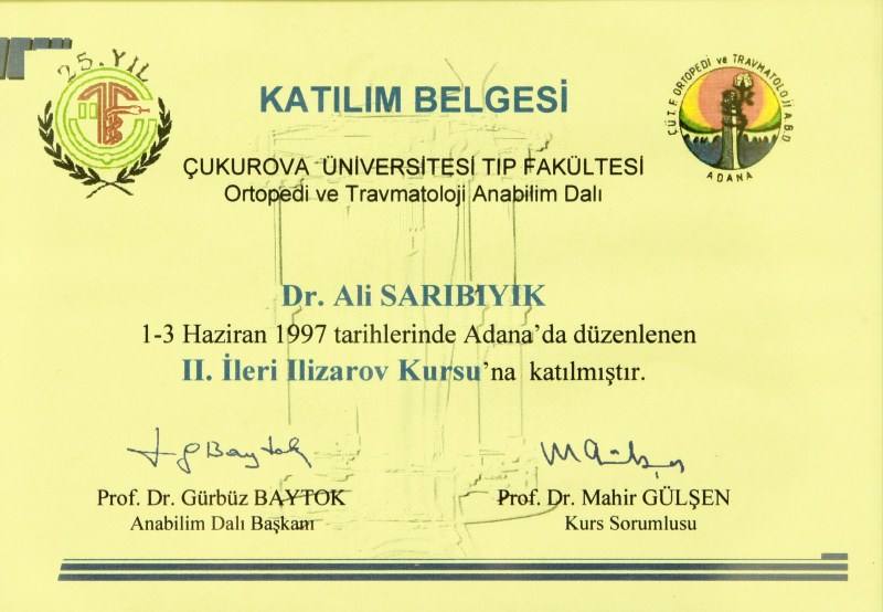 II. İleri İlizarov Kursu