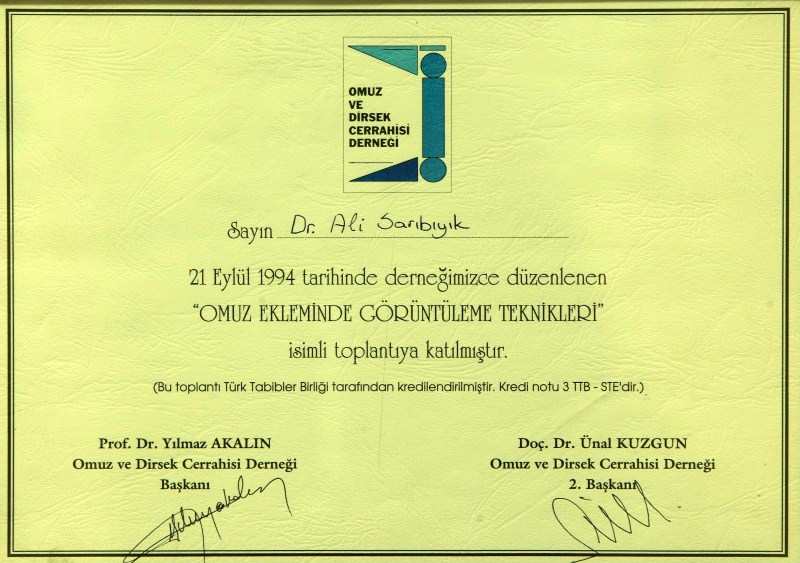 Omuz Ekleminde Görüntüleme Teknikleri